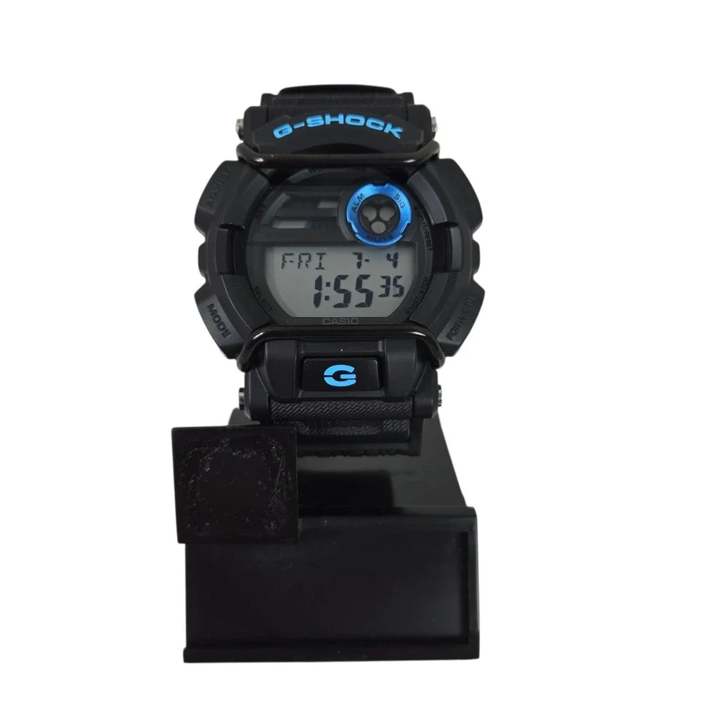 G-SHOCK Casio GD400-1B2 Black/Blue Digital Men's Wristwatch NEW w Manual